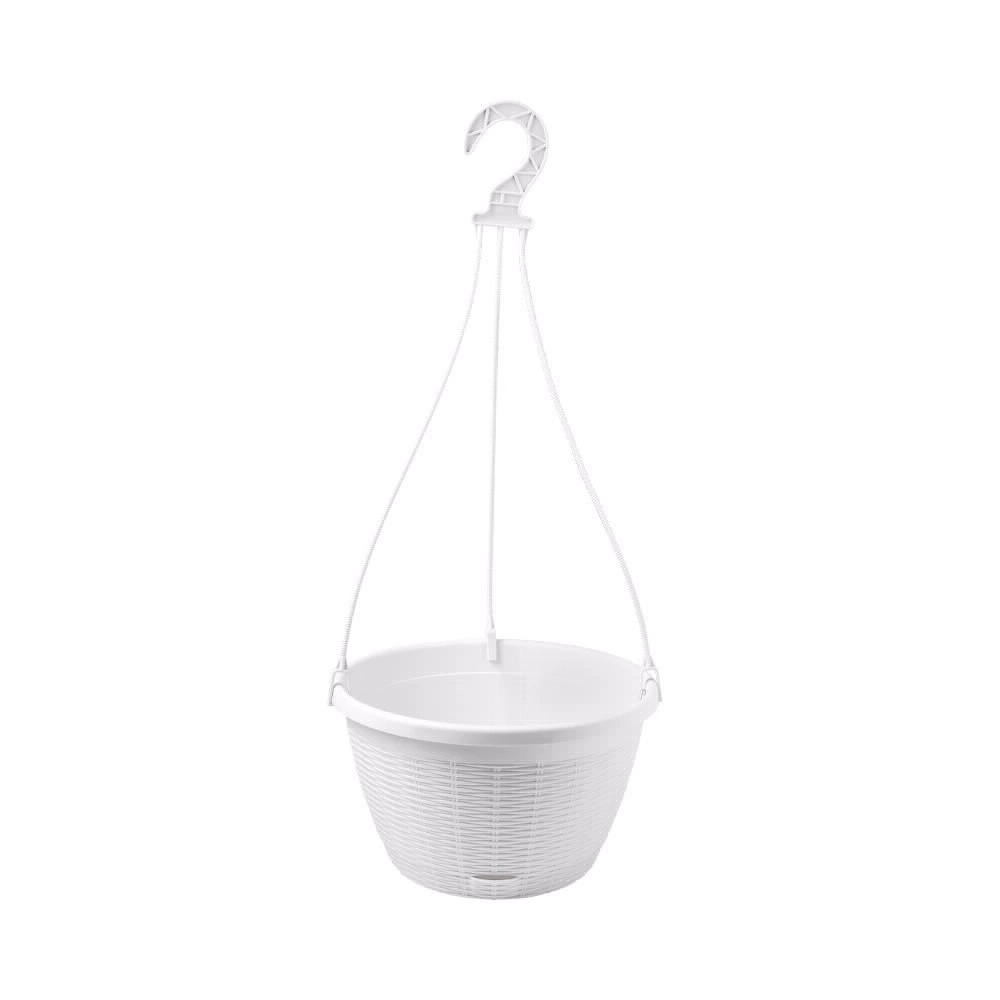 Горшок пластиковый подвесной d30,6 см h17,5 см 6,5 л белый