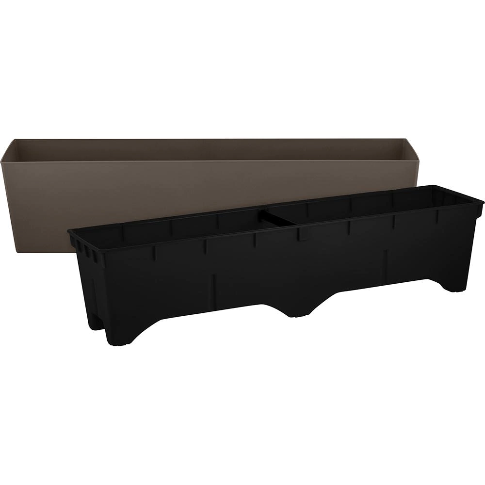 Балконный ящик пластиковый London Cube французский платан 60х14,8х14,3 см 10,5 л