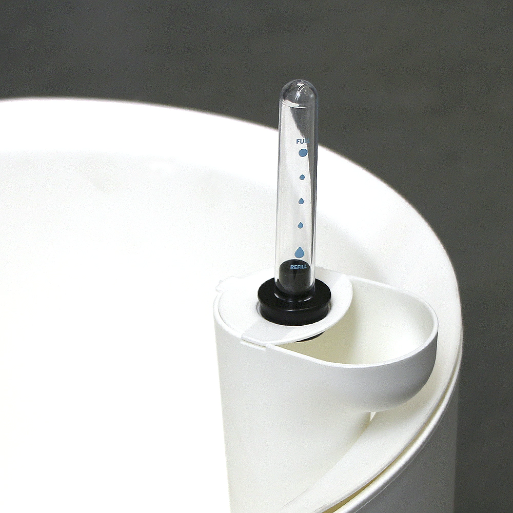 Кашпо пластиковое белое d40 см h45 см 45 л