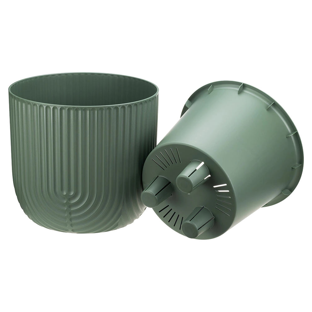 Кашпо пластиковое РАМОНА d22 см h20 см 3,7 л нефритовый
