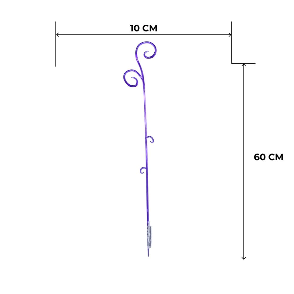 Опора для орхидей 60 см фиолетовая