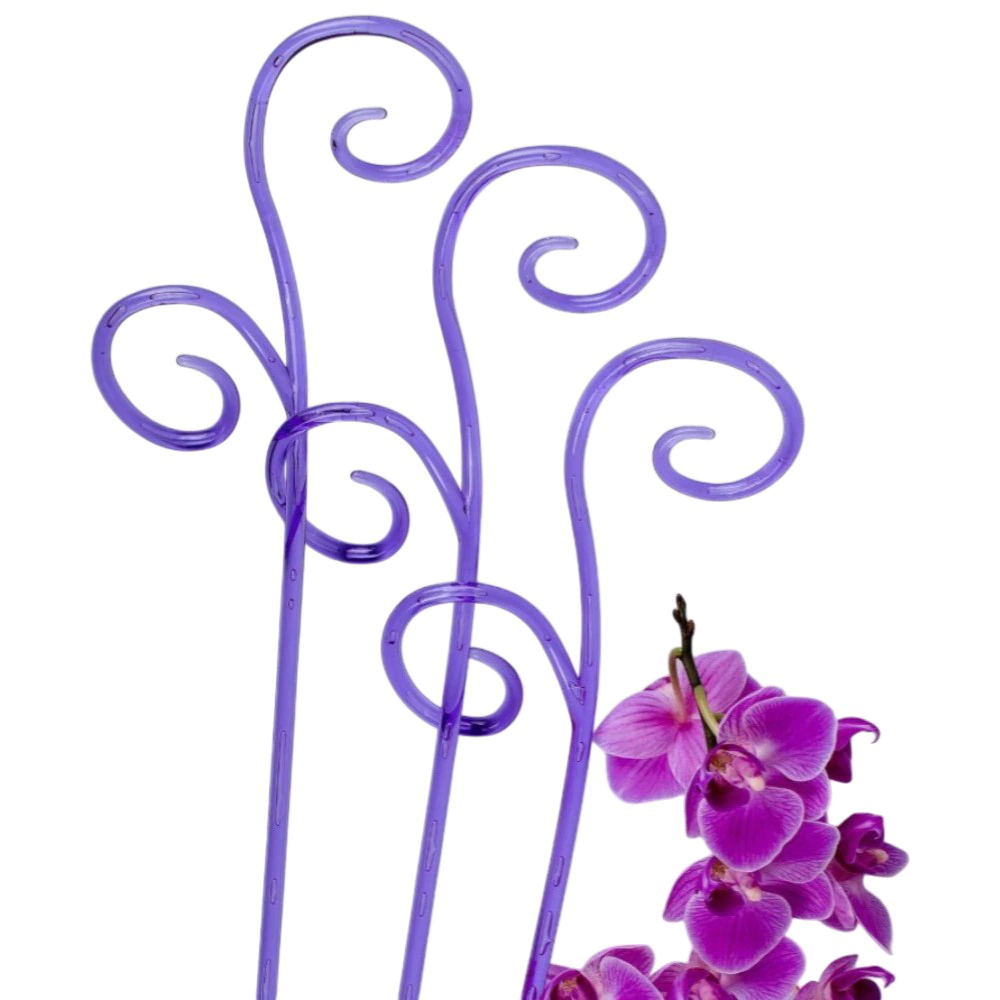 Опора для орхидей 60 см фиолетовая