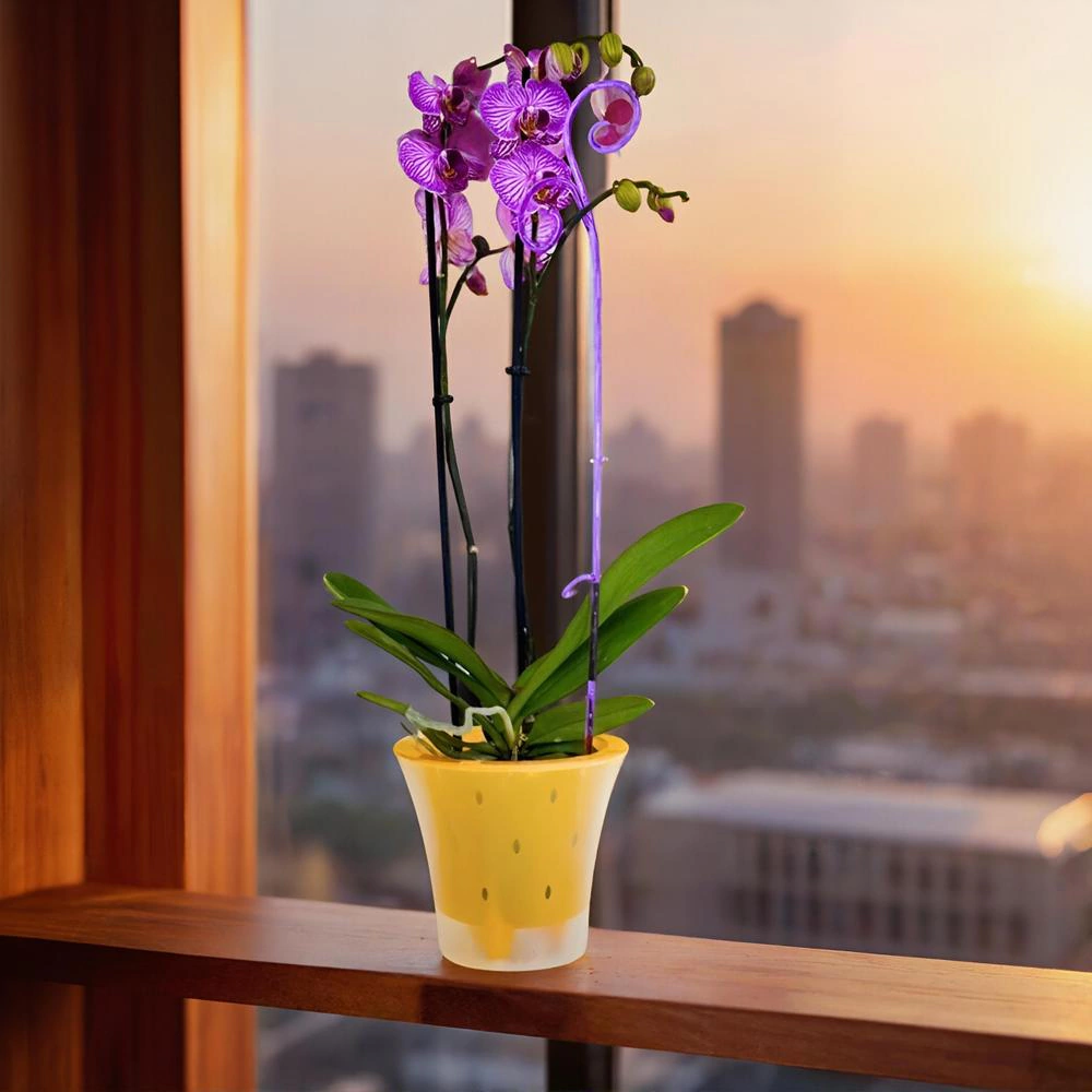 Опора для орхидей 60 см фиолетовая