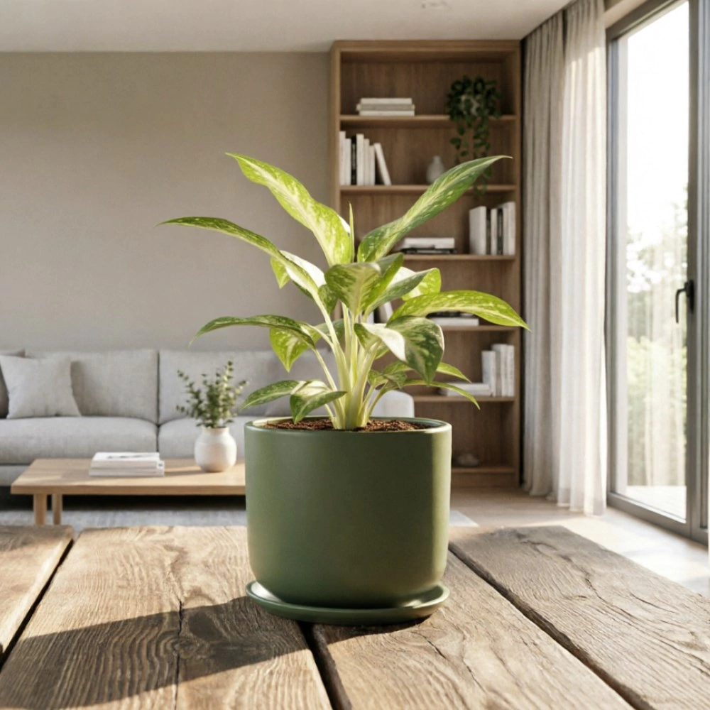 Горшок керамический Форест цилиндр зеленый d26 см h26 см 9,5 л