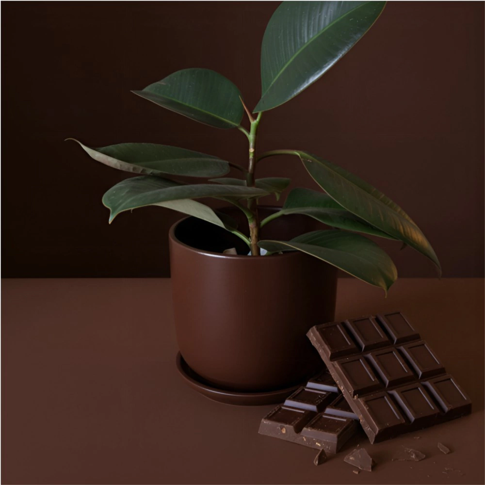 Горшок керамический Шоколад цилиндр коричневый d12 см h11 см 0,8 л