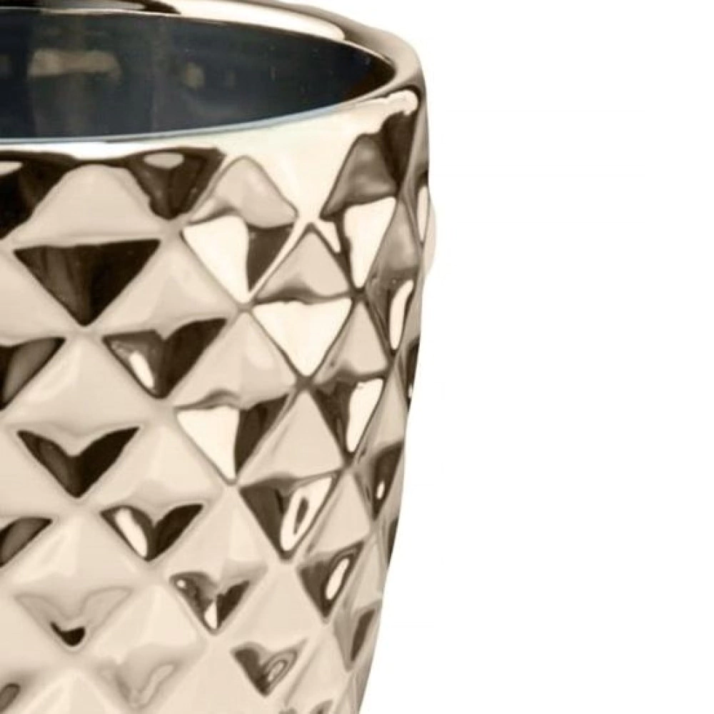 Кашпо для орхидей керамическое Золото d14 см h15 см 1,2 л