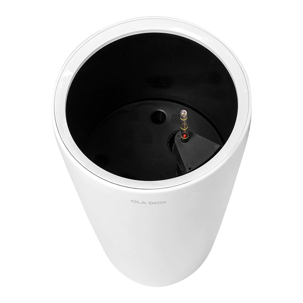 Кашпо пластиковое DELUXE OLA DOM белое d40 см h75 см 31 л