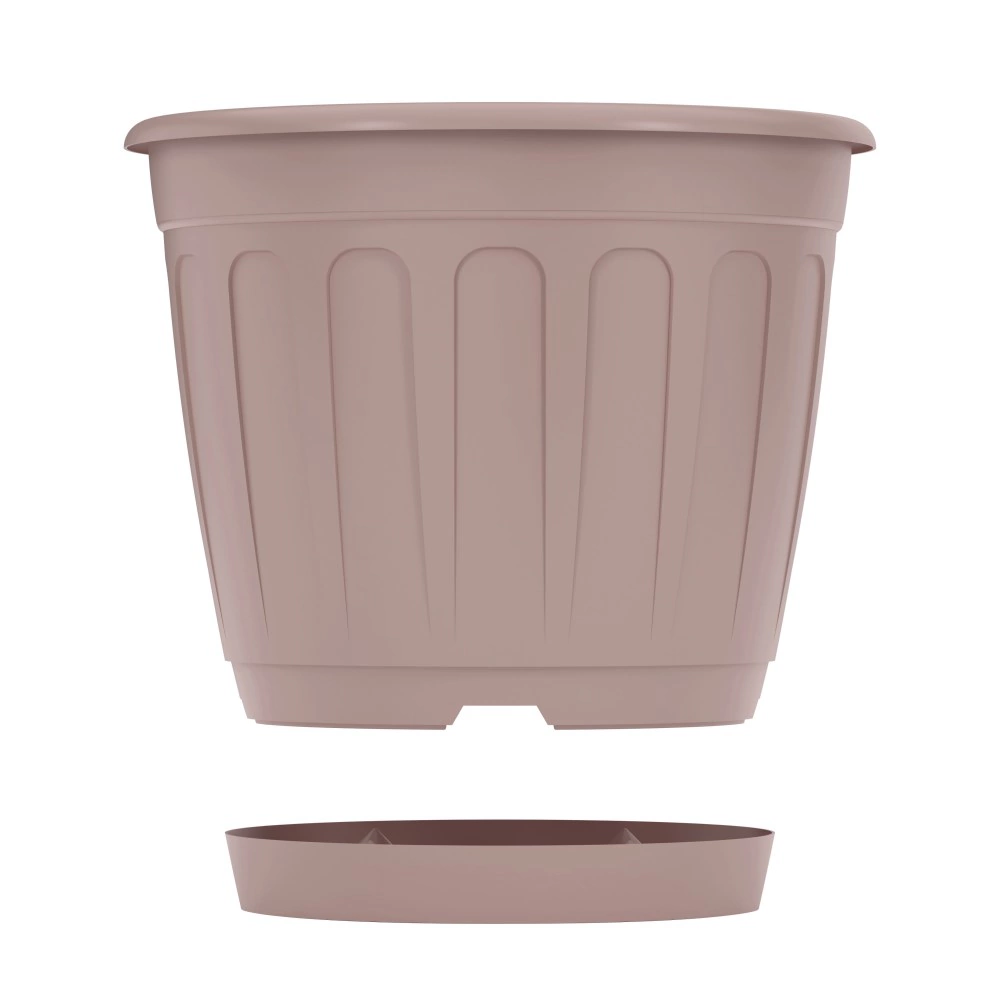 Горшок пластиковый Дионис бежевый d20 см h16,9 см 3,6 л