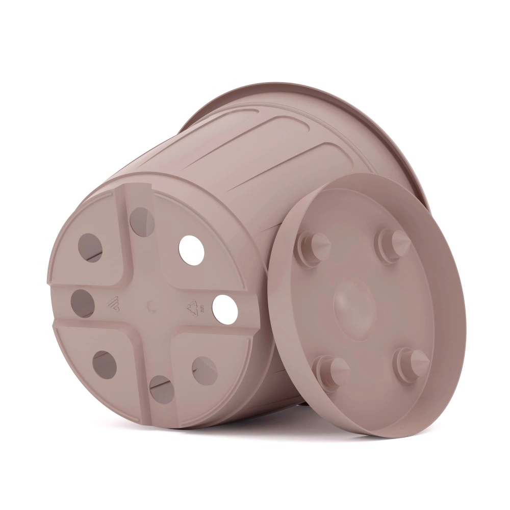 Горшок пластиковый Дионис бежевый d20 см h16,9 см 3,6 л