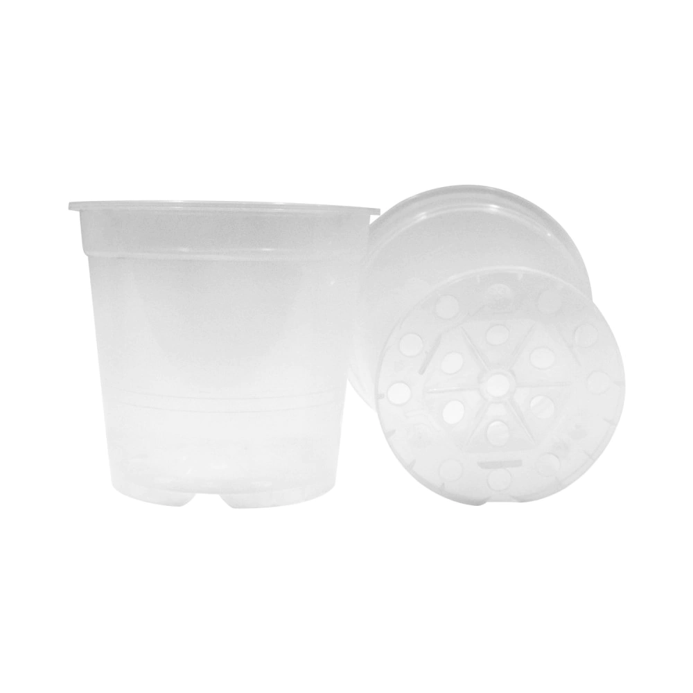 Горшок пластиковый технологический прозрачный d11,5 см h10,8 см 0,74 л