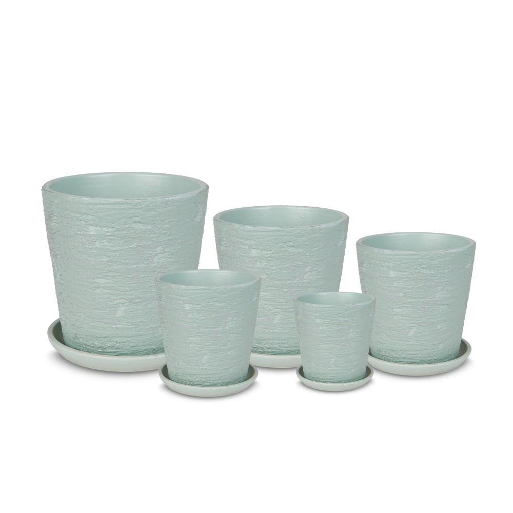 Горшок керамический Лофт конус зеленый d15 см h15,5 см 1,5 л