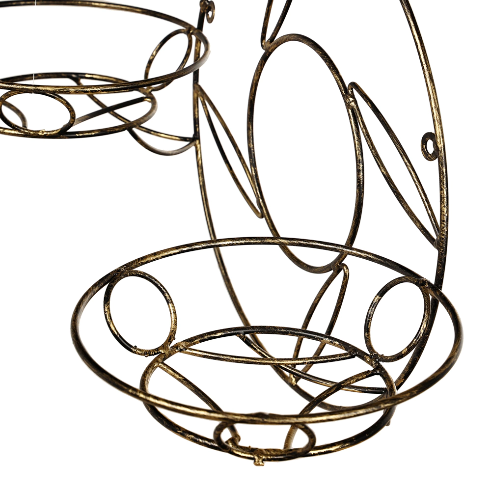 Подставка для цветов настенная на 2 горшка 35,5х57х22,5 см