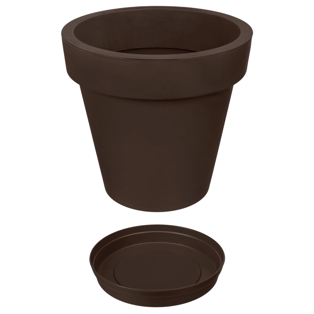 Уличный горшок Fulya темно-бежевый d36 см h39,5 см 25 л