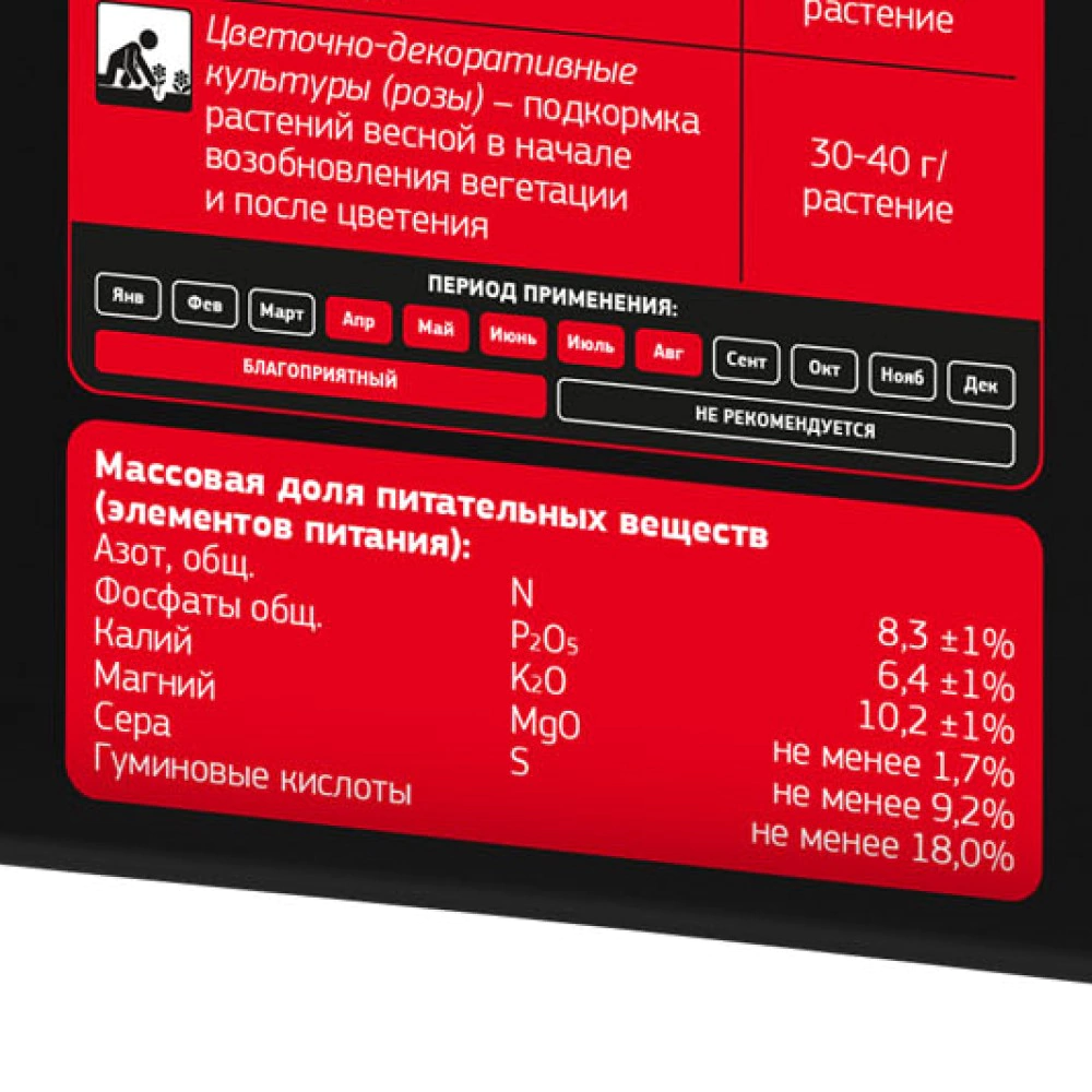 Удобрение органо-минеральное для роз FERTIKA 1 кг