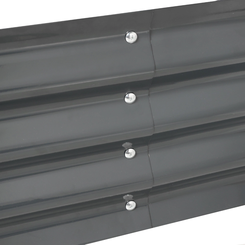 Грядка садовая 120х90х30 см металлическая графит