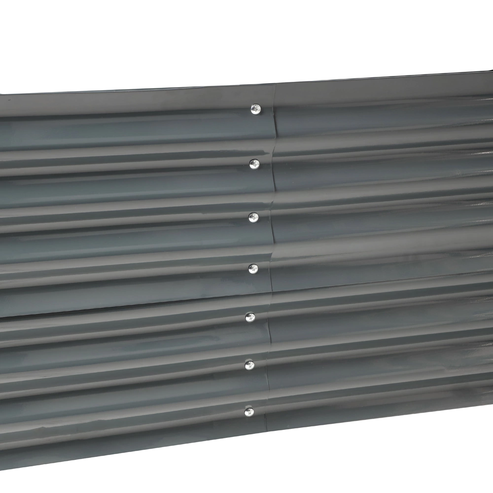 Грядка садовая 180х90х56 см высокая металлическая графит