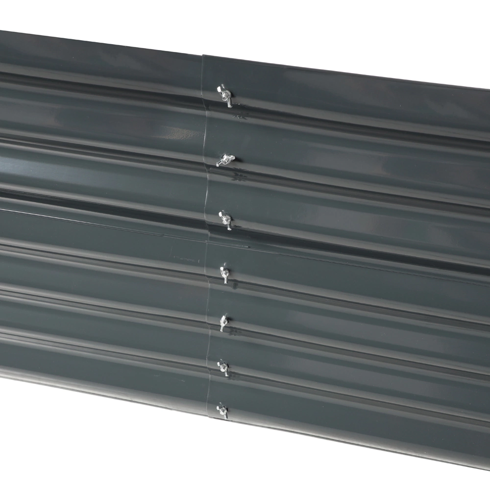 Грядка садовая 180х90х56 см высокая металлическая графит