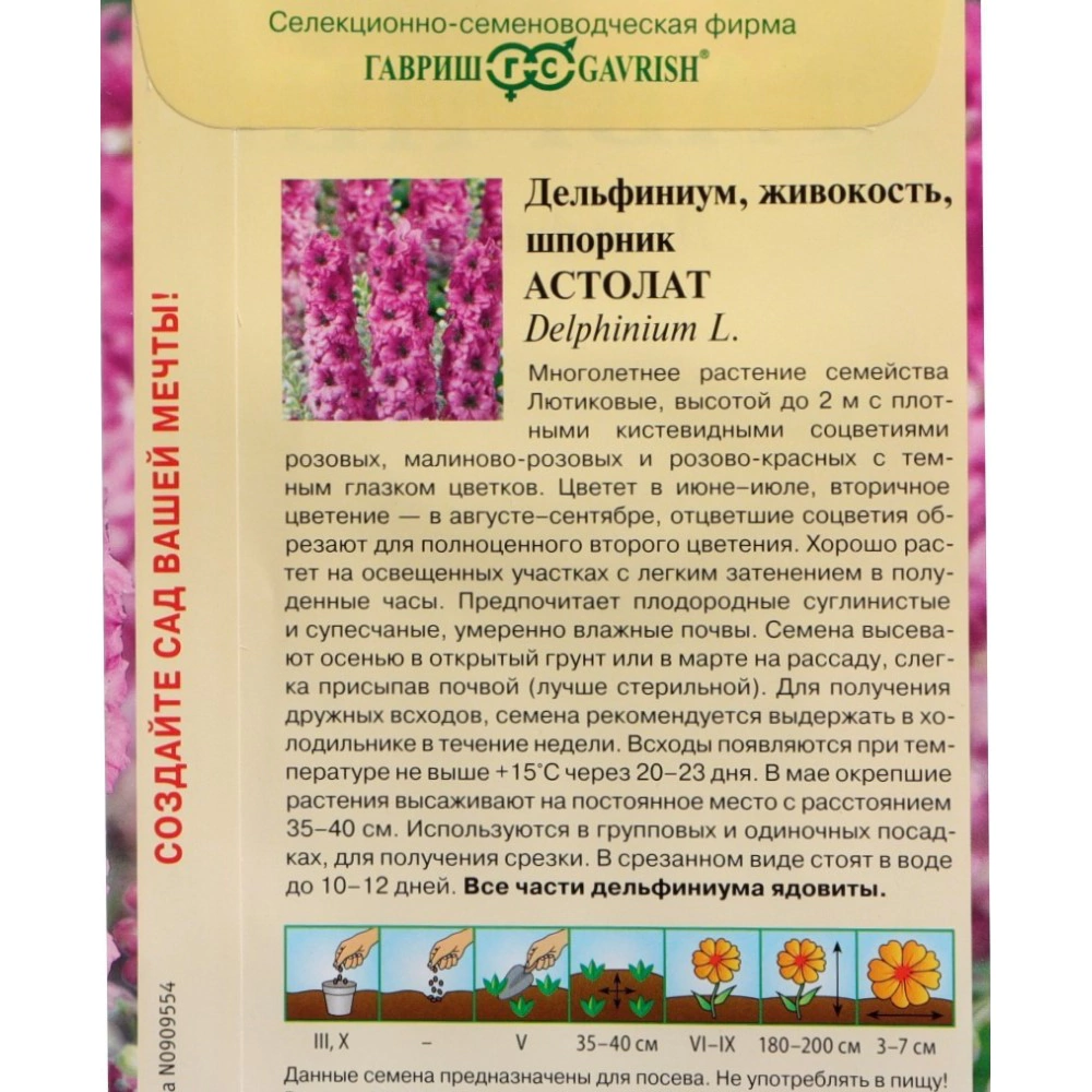 Дельфиниум Астолат 0,05 г