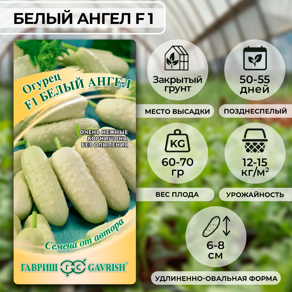 Огурец Белый ангел F1 10 шт корнишон Гавриш
