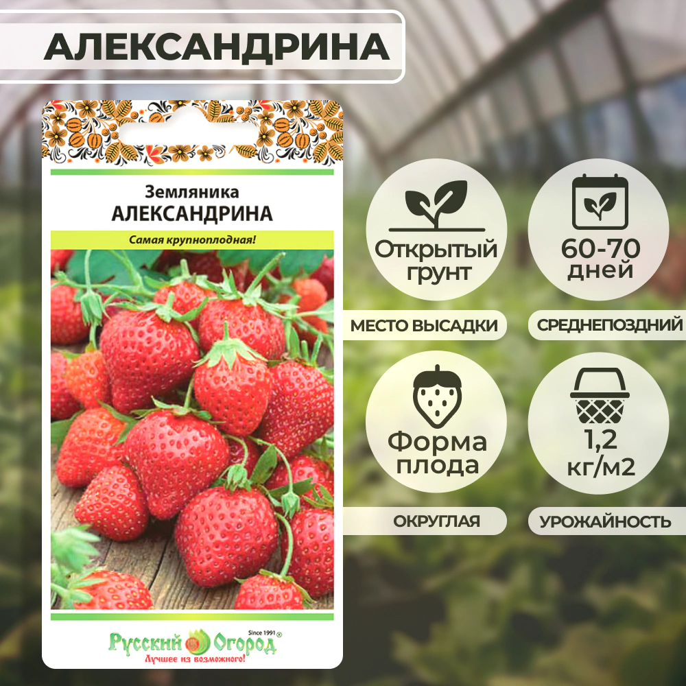 Земляника Александрина 0,05 г (Русский огород)