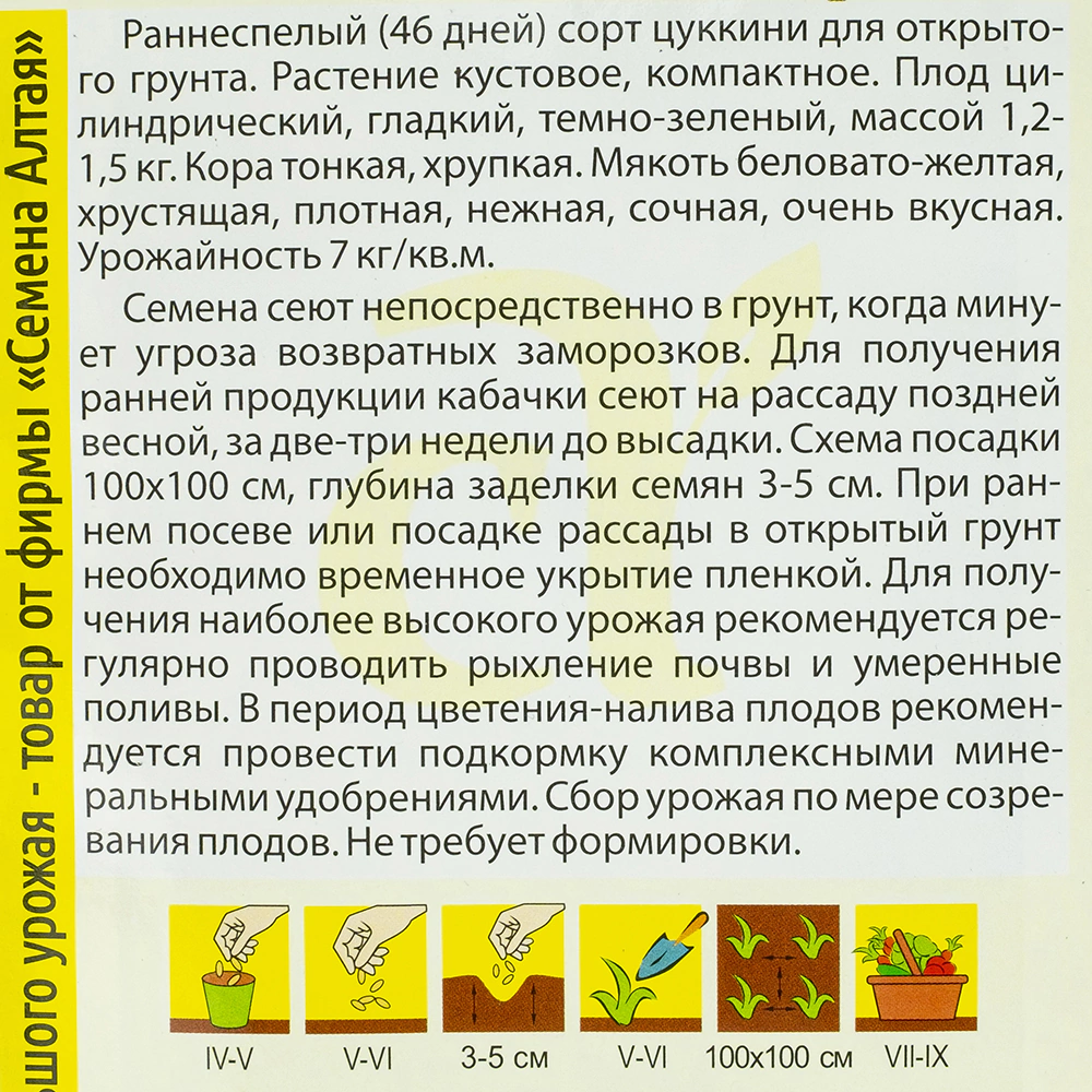 Кабачок Аэронавт 2 г