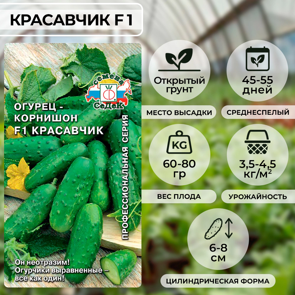 Огурец Красавчик F1 0,3 г Седек