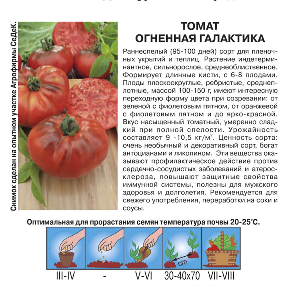 Томат Огненная Галактика 0,1 г