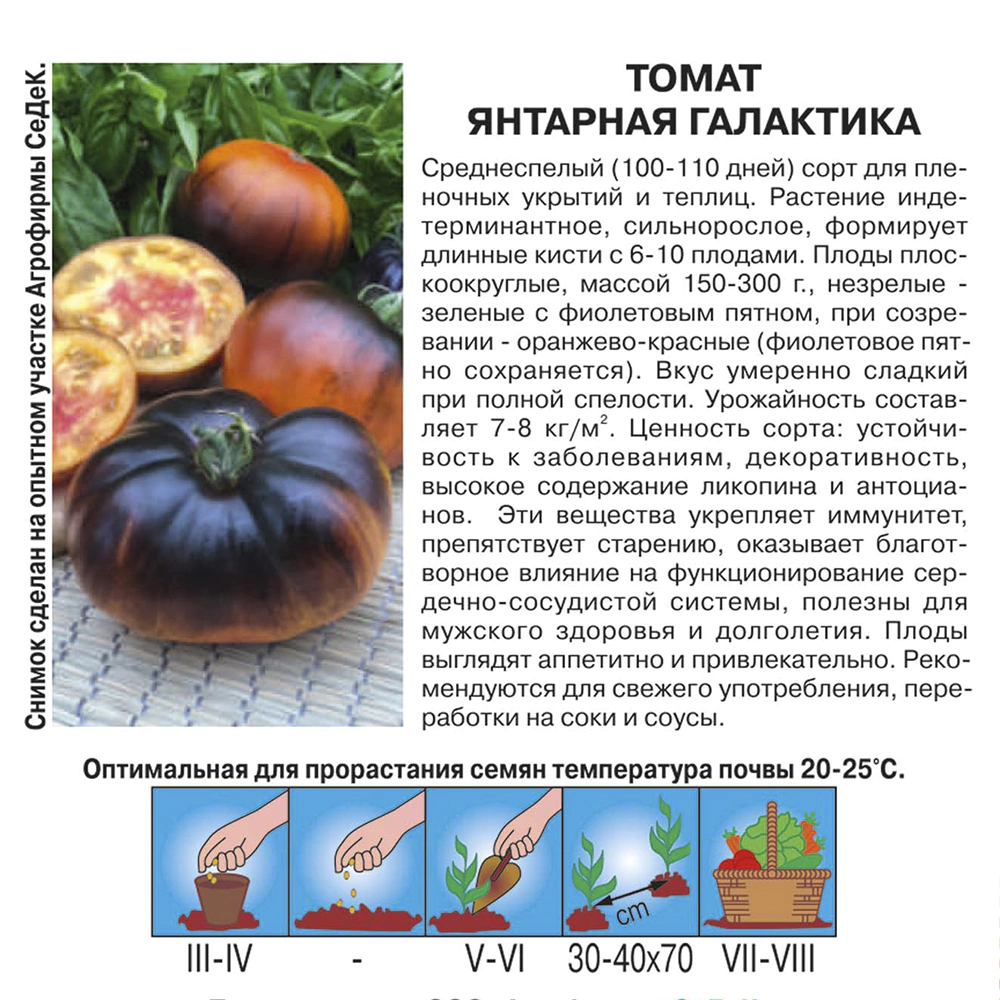 Томат Янтарная Галактика 0,1 г