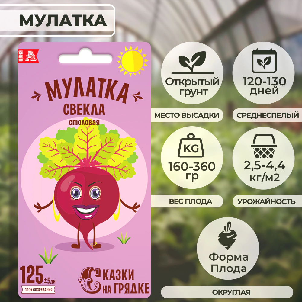 Свекла Мулатка Сказки на грядке 2 г