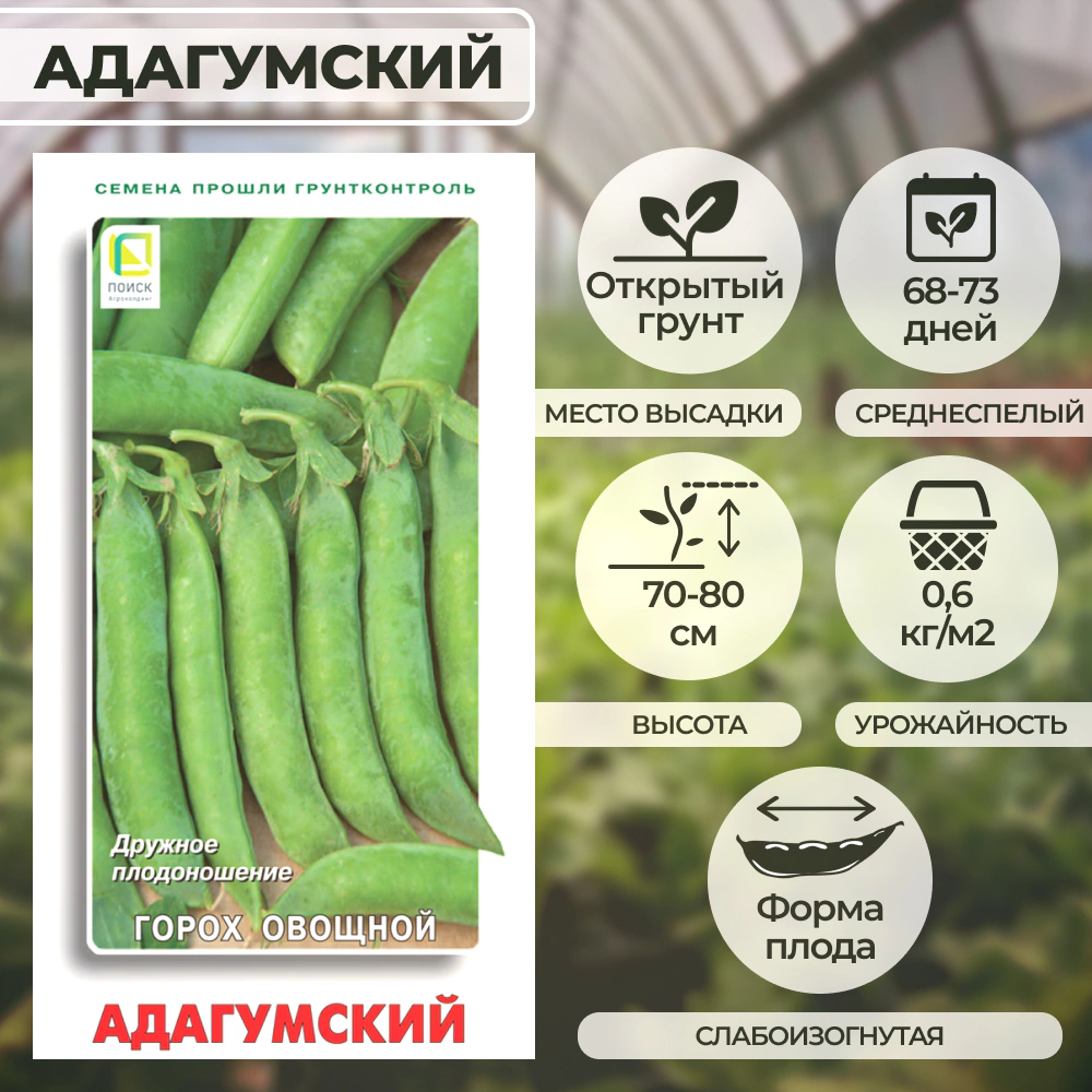 Горох овощной Адагумский 10 г