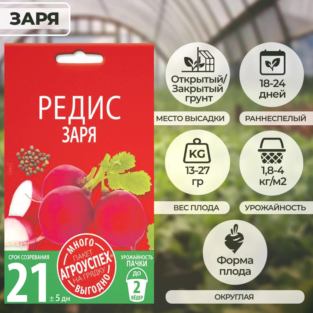 Редис Заря 10 г