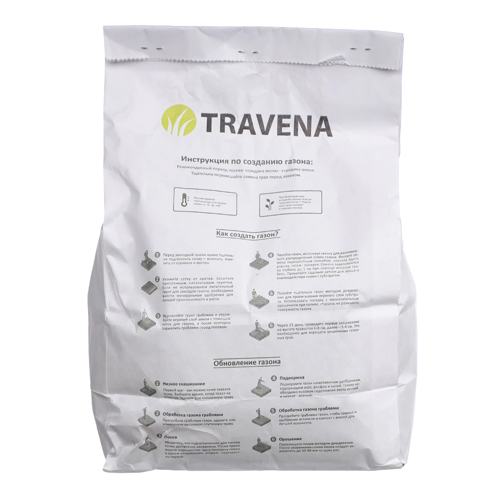 Семена газонной травы Солнечная 1 кг TRAVENA