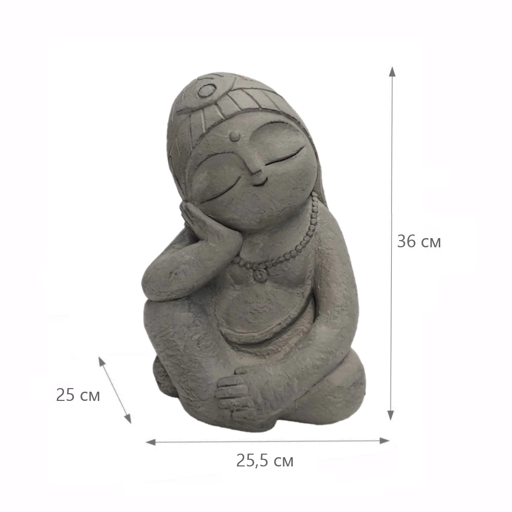 Садовая фигура Будда Дзидзо 25,5x25x36 см