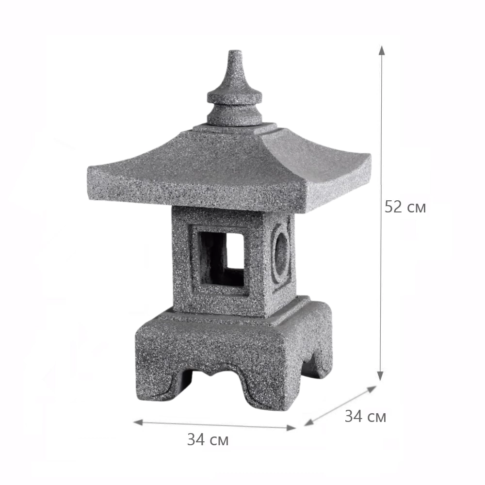 Садовая фигура Японский домик 34x34x52 см