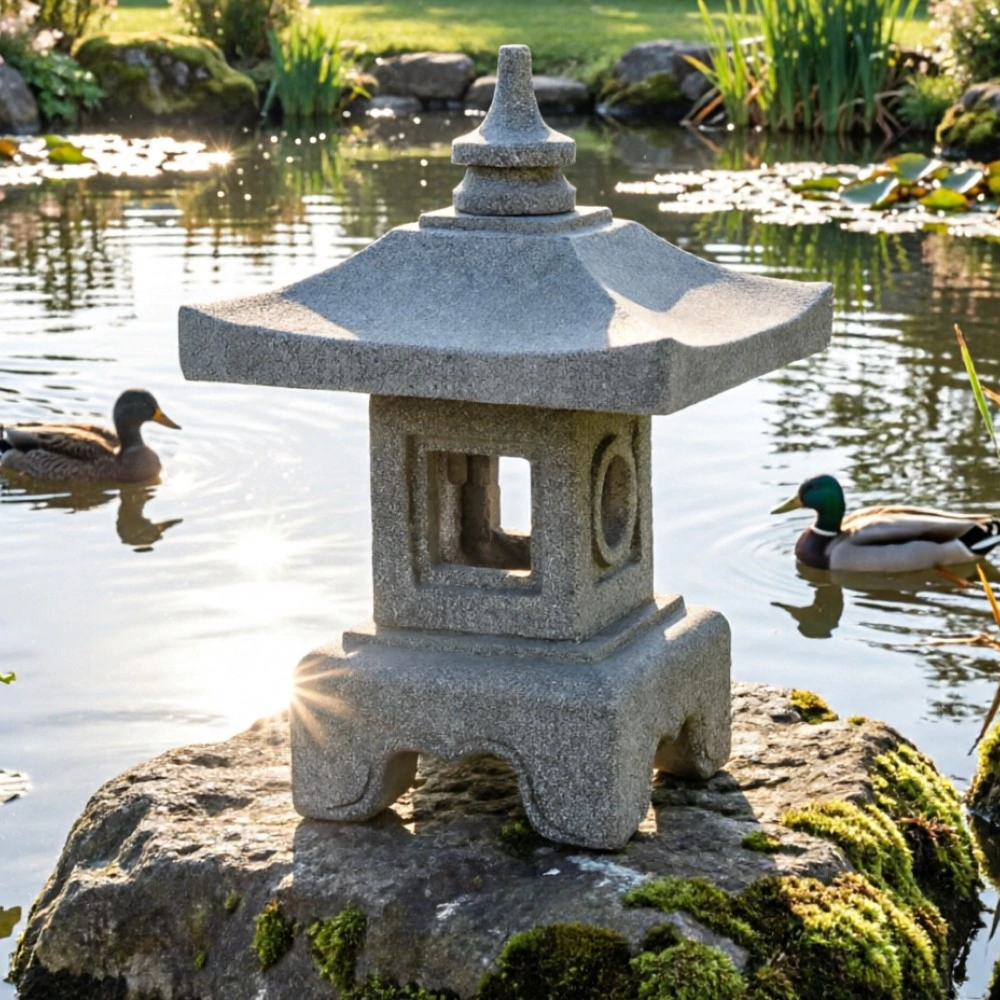 Садовая фигура Японский домик 34x34x52 см