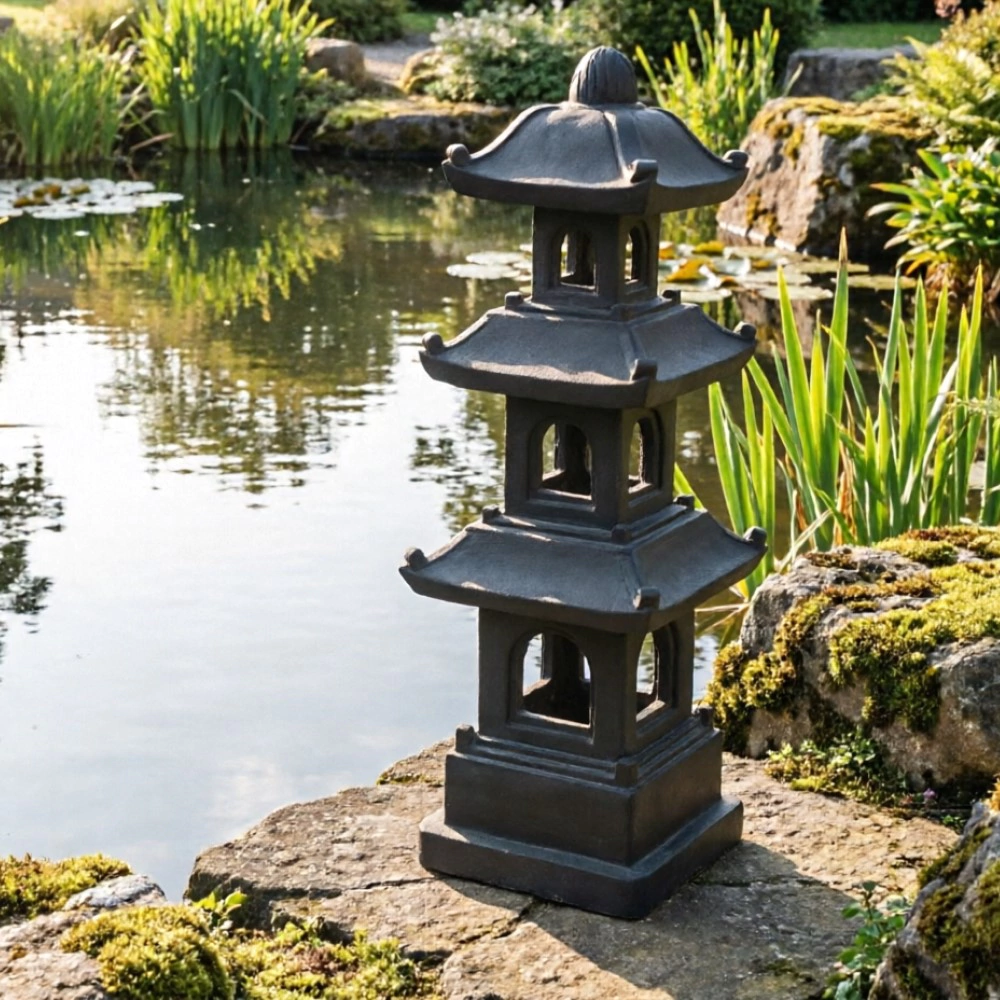 Садовая фигура Японская пагода 33x33x96,5 см