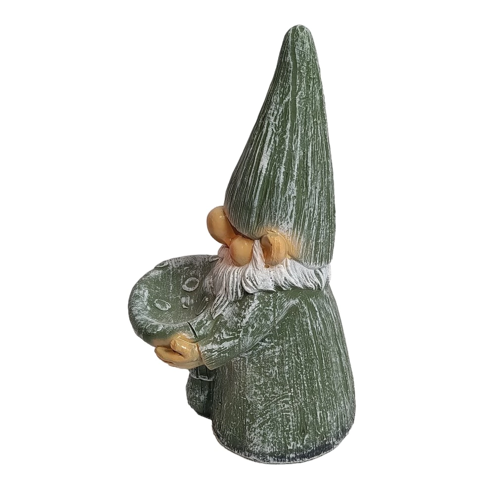 Садовая фигура Гном с грибом 40х22х17 см