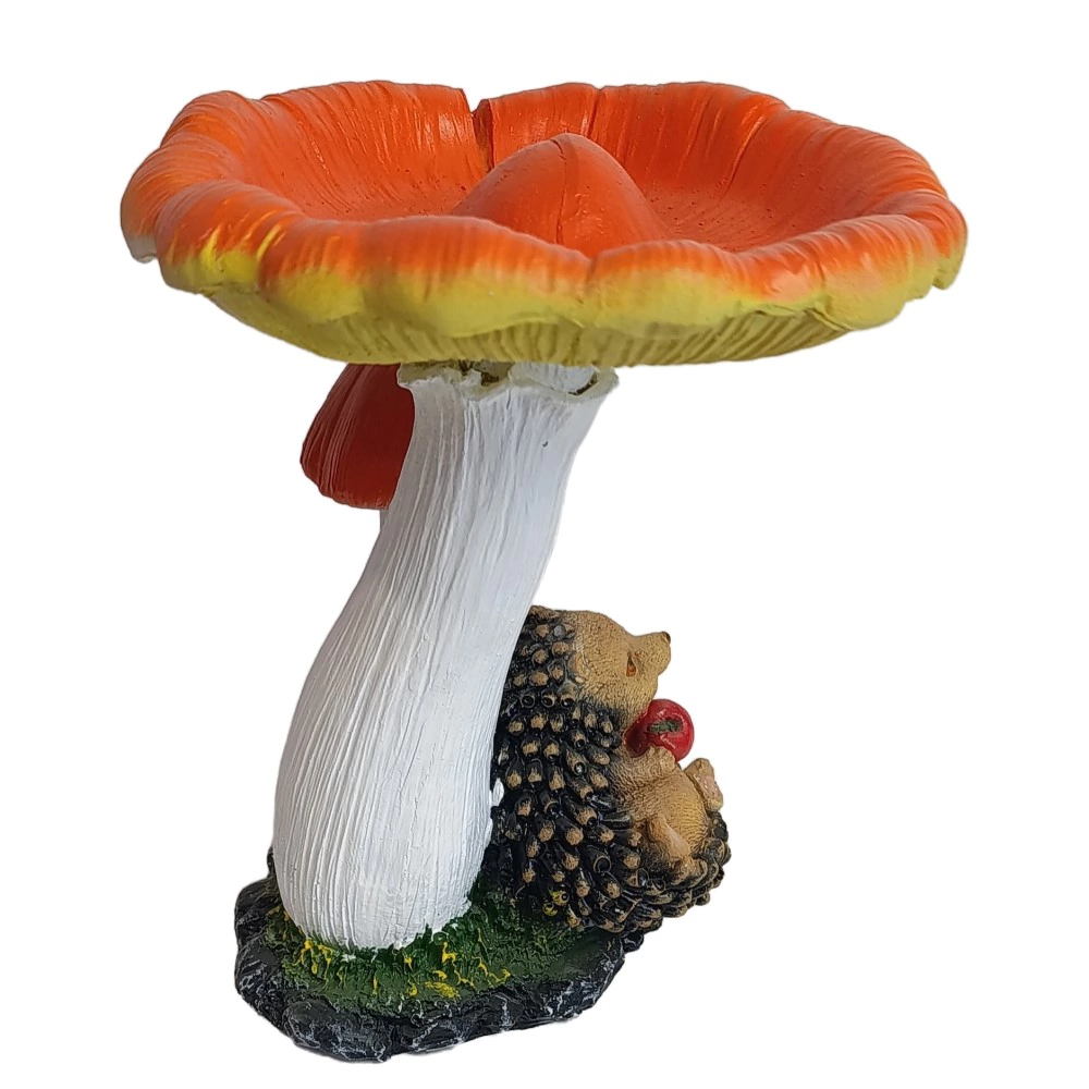 Садовая фигура Гриб сыроежка с ежиком 28х22х21 см