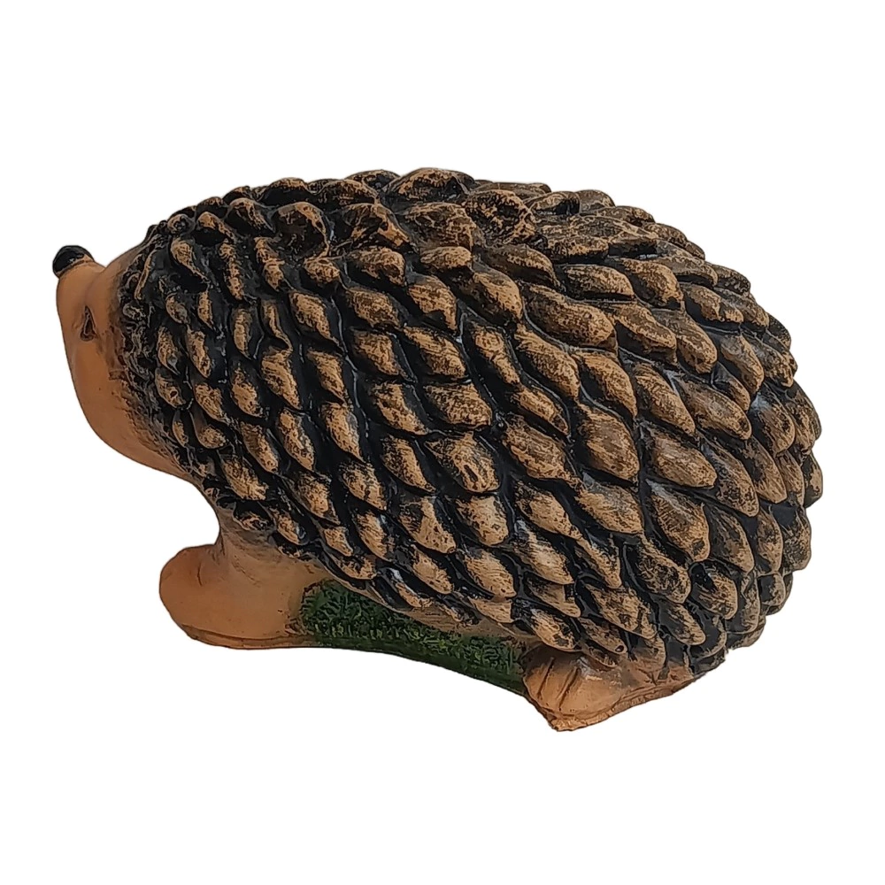 Садовая фигура Еж большой с листом 23х36х23 см