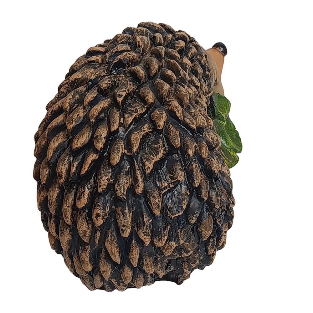 Садовая фигура Еж большой с листом 23х36х23 см