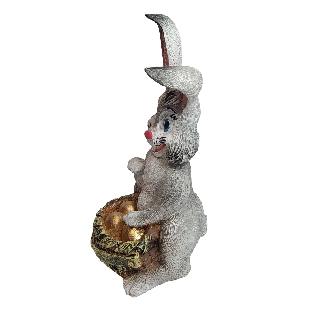 Садовая фигура Заяц Пасхальный 50х22х26 см