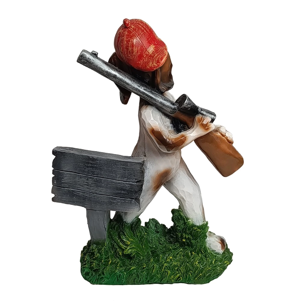 Садовая фигура Собака "Открыто для друзей" 52х38х22 см