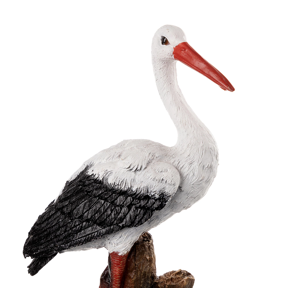 Садовая фигура Аист в камышах 46х39х38 см