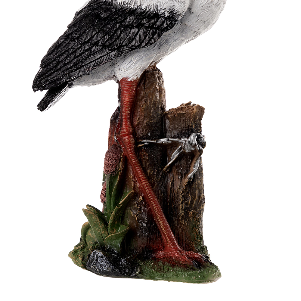 Садовая фигура Аист в камышах 46х39х38 см