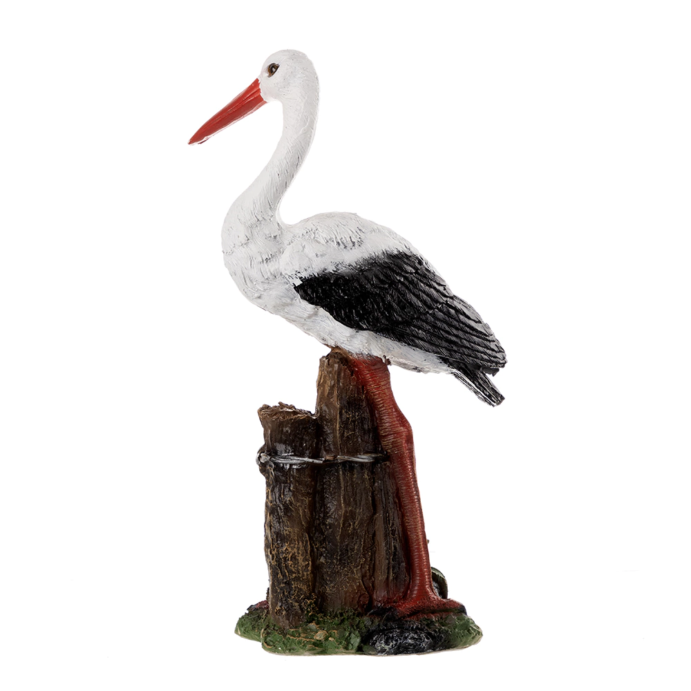 Садовая фигура Аист в камышах 46х39х38 см