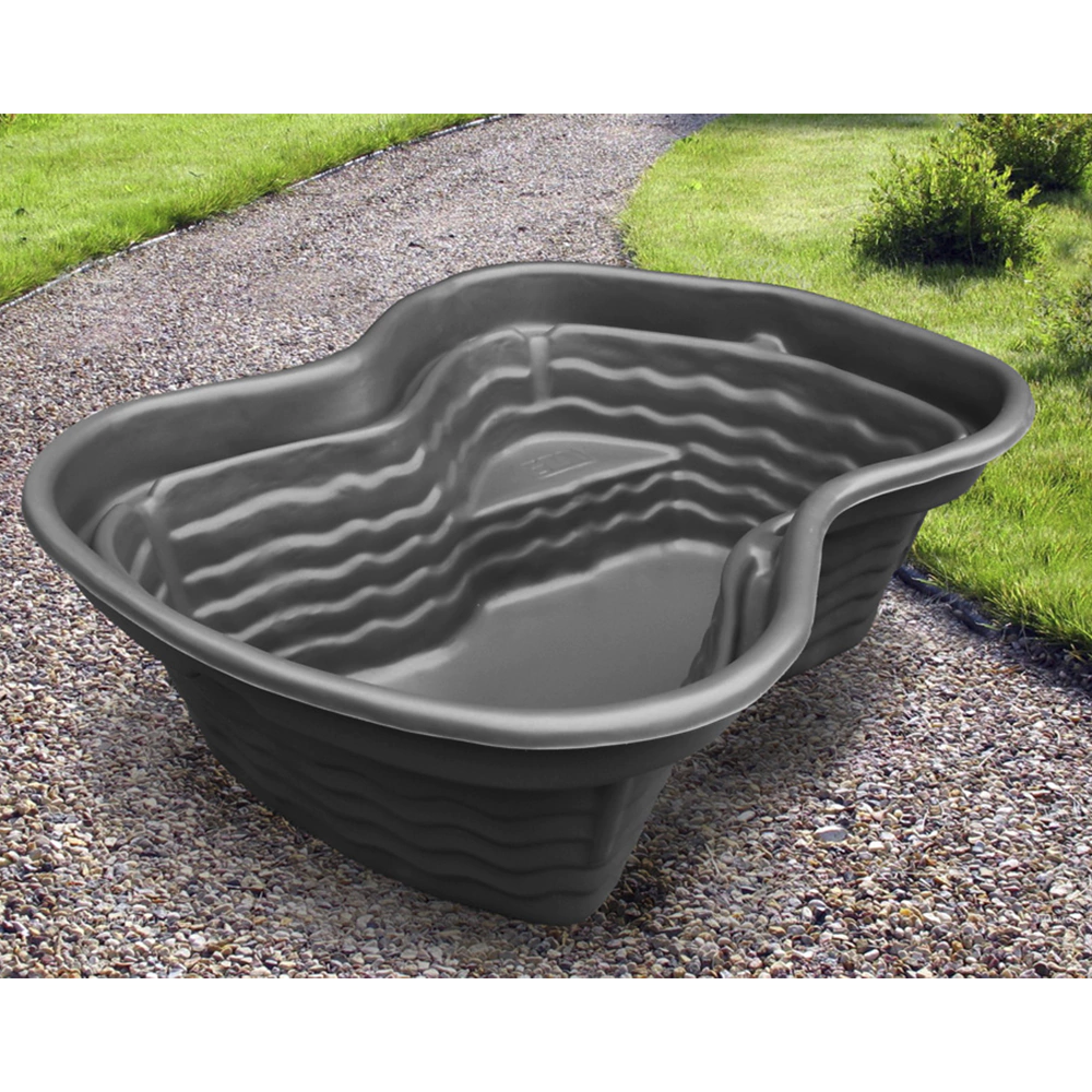 Пруд декоративный 155х120х50 см пластиковый черный