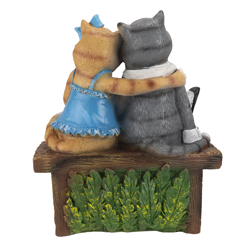 Садовая фигура Влюбленные коты 20x34x41 см