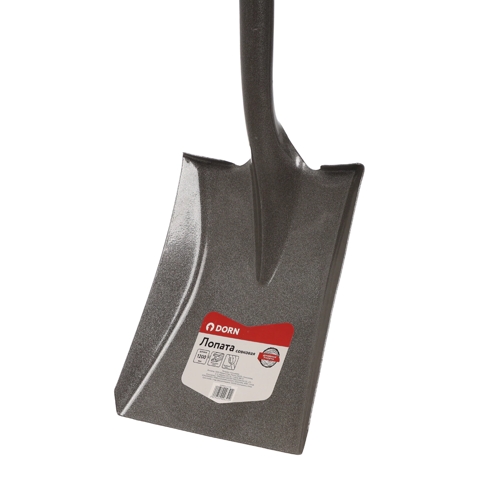 Лопата совковая с деревянным черенком DORN