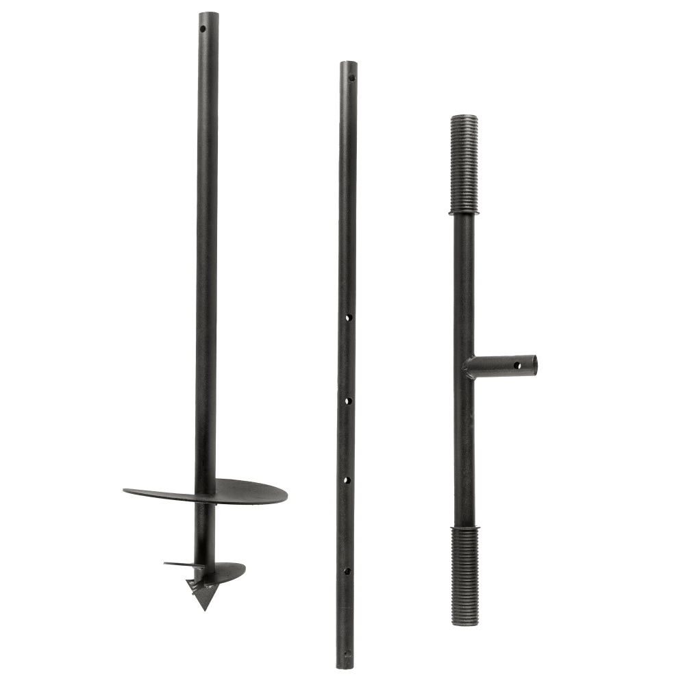 Бур садовый ручной d200 мм 2-шнековый разборный PraktischeTools