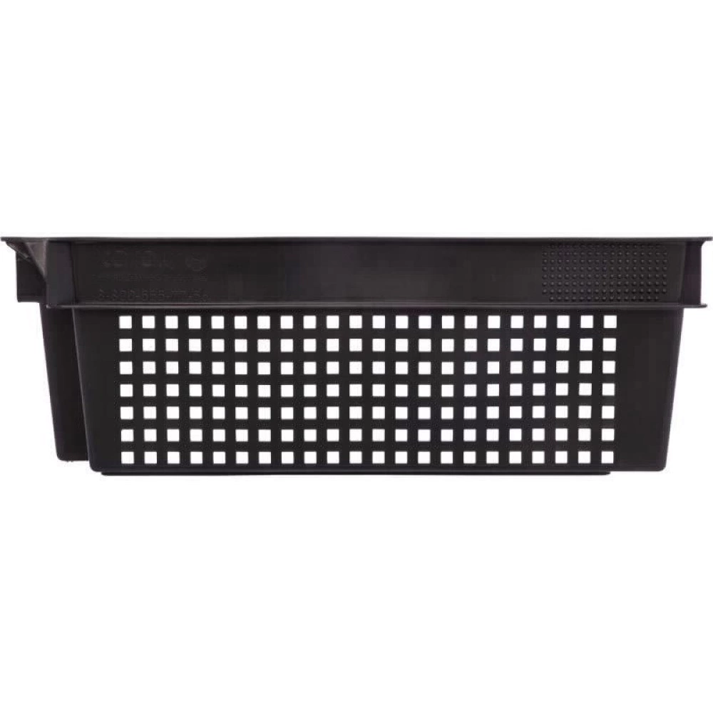 Ящик для хранения 60х40х20 см перфорированный черный